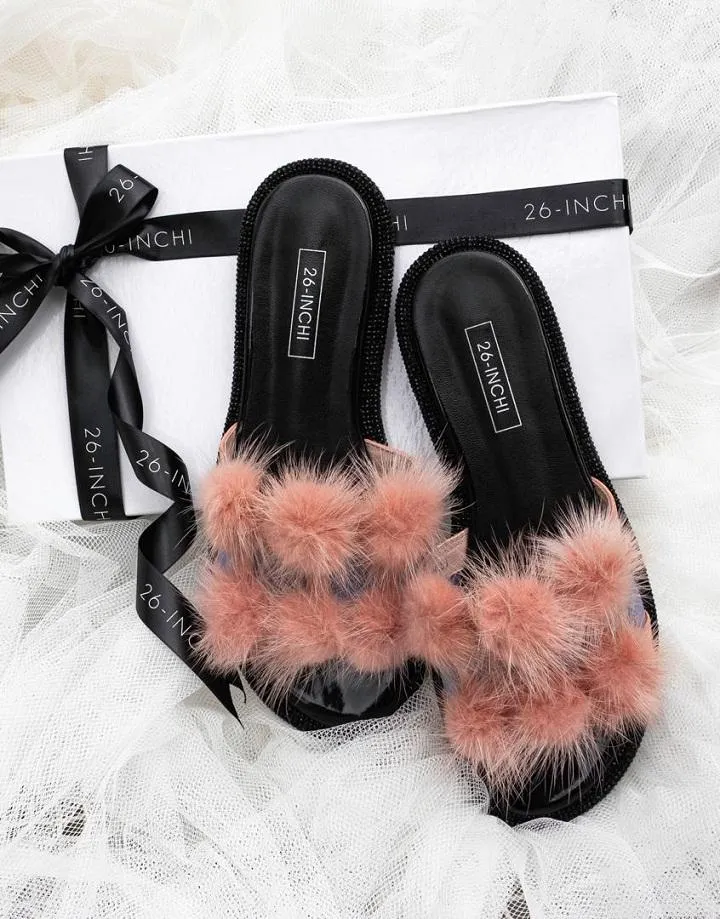 26 Mink Fur Slide