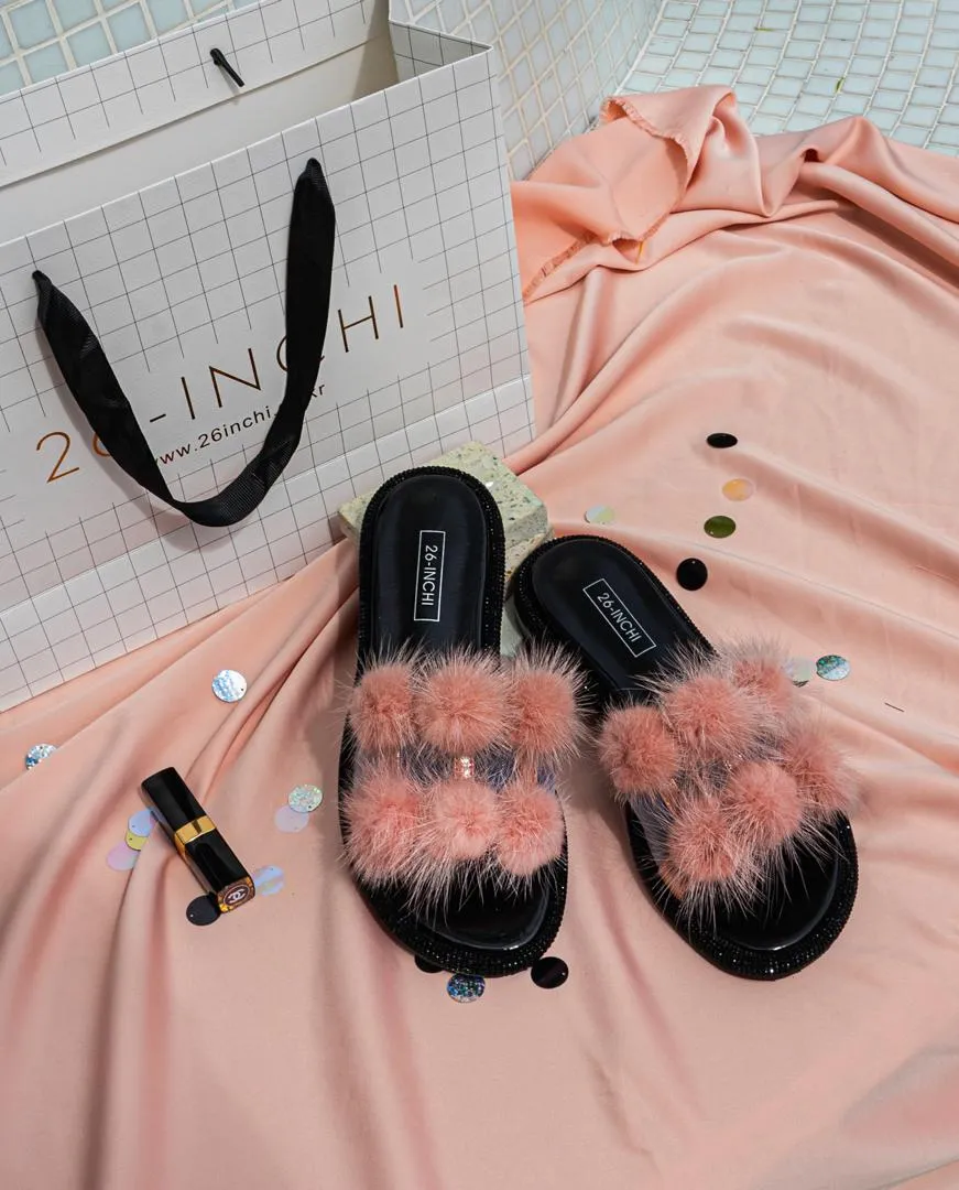 26 Mink Fur Slide