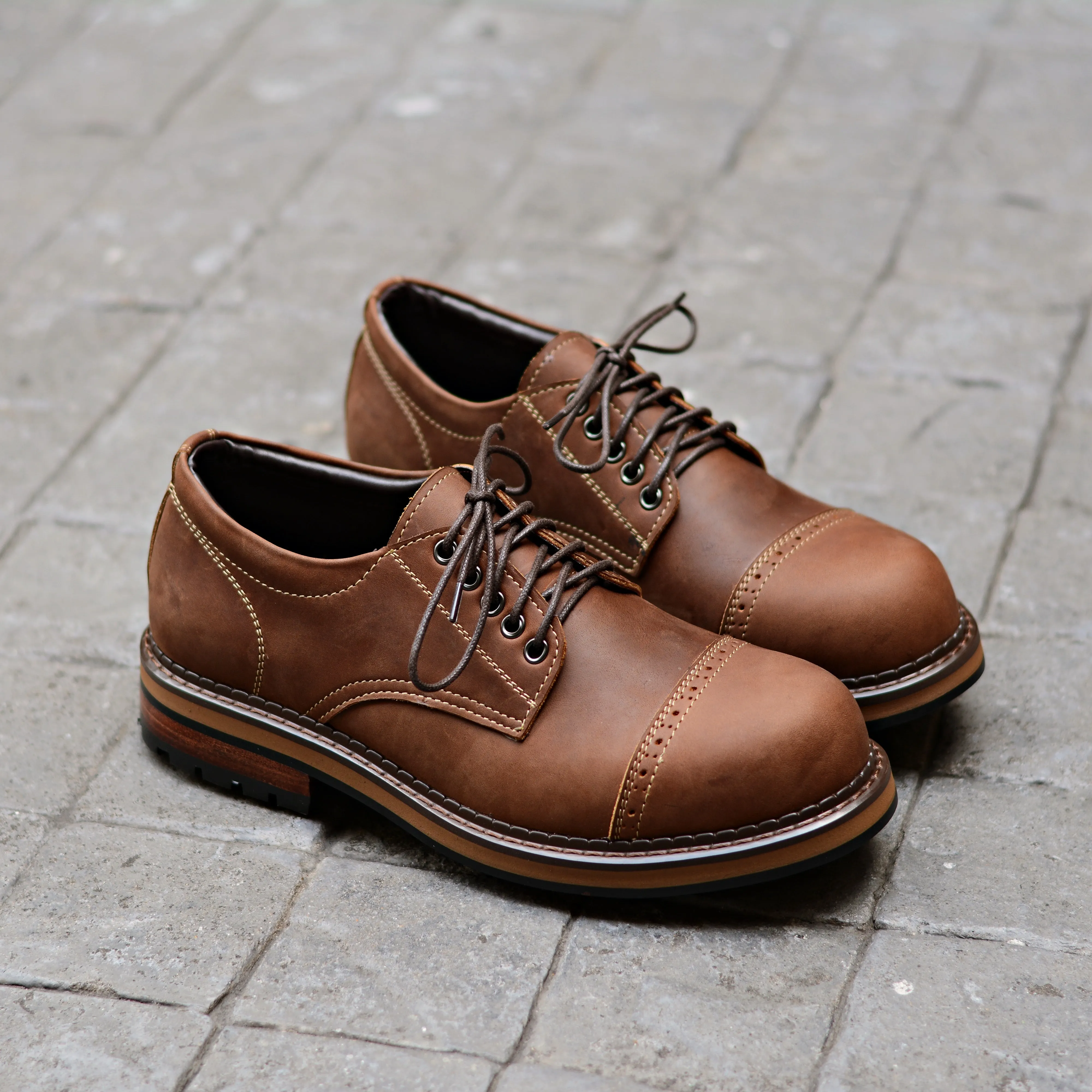 500 Workwear Copper   semi Brogue