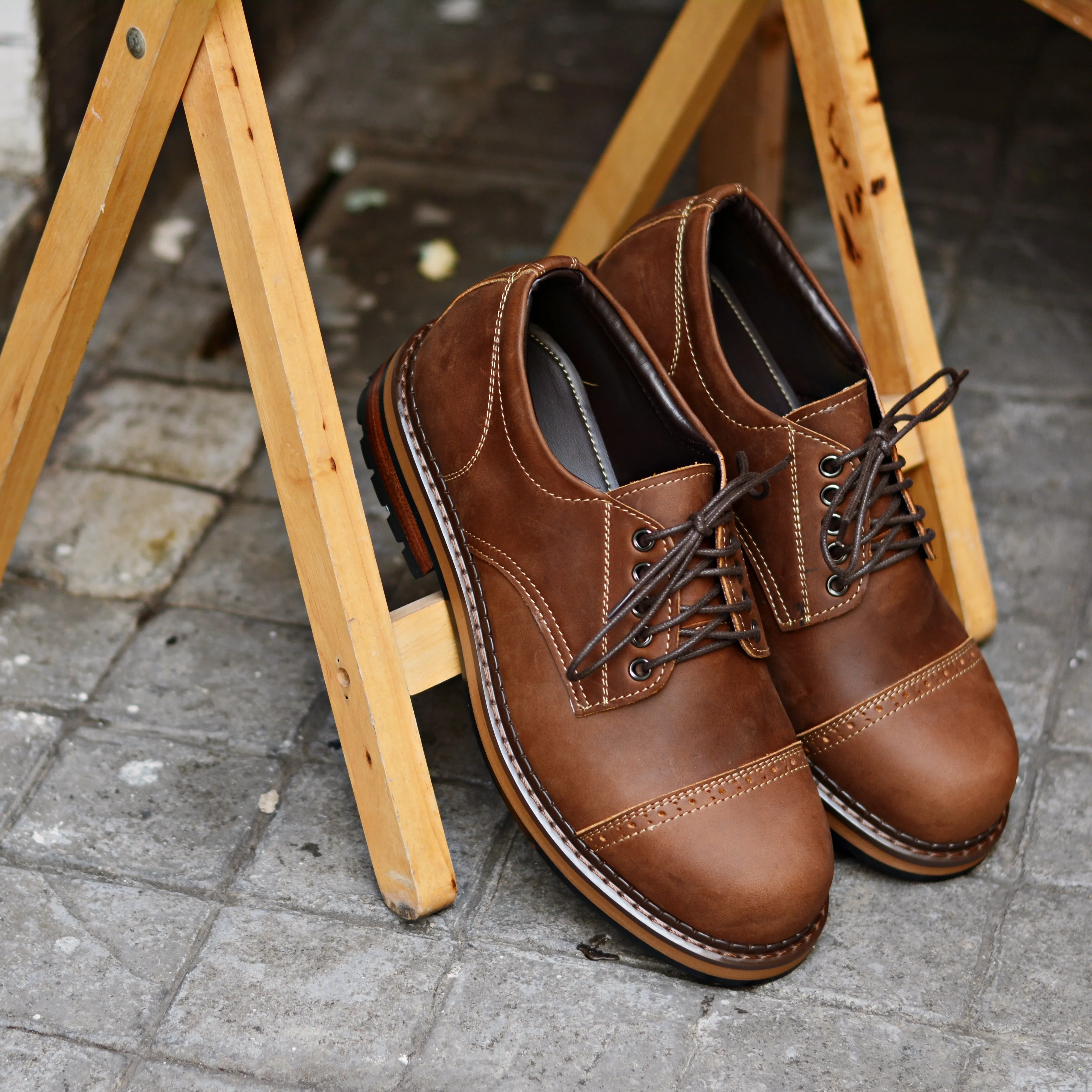 500 Workwear Copper   semi Brogue