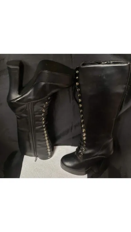 5" Electra -- Women's Granny Style Dress Boot -- Black