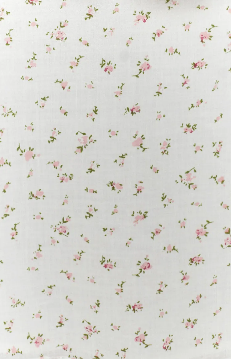 Abigail Mini Dress White Floral
