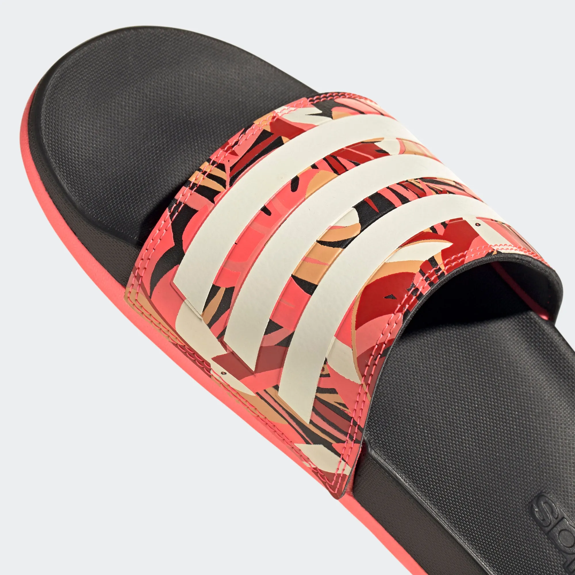 Adidas Adilette Cloudfoam Slides "Farm Rio" (Linen/Signal Pink/Black)(FW7256)