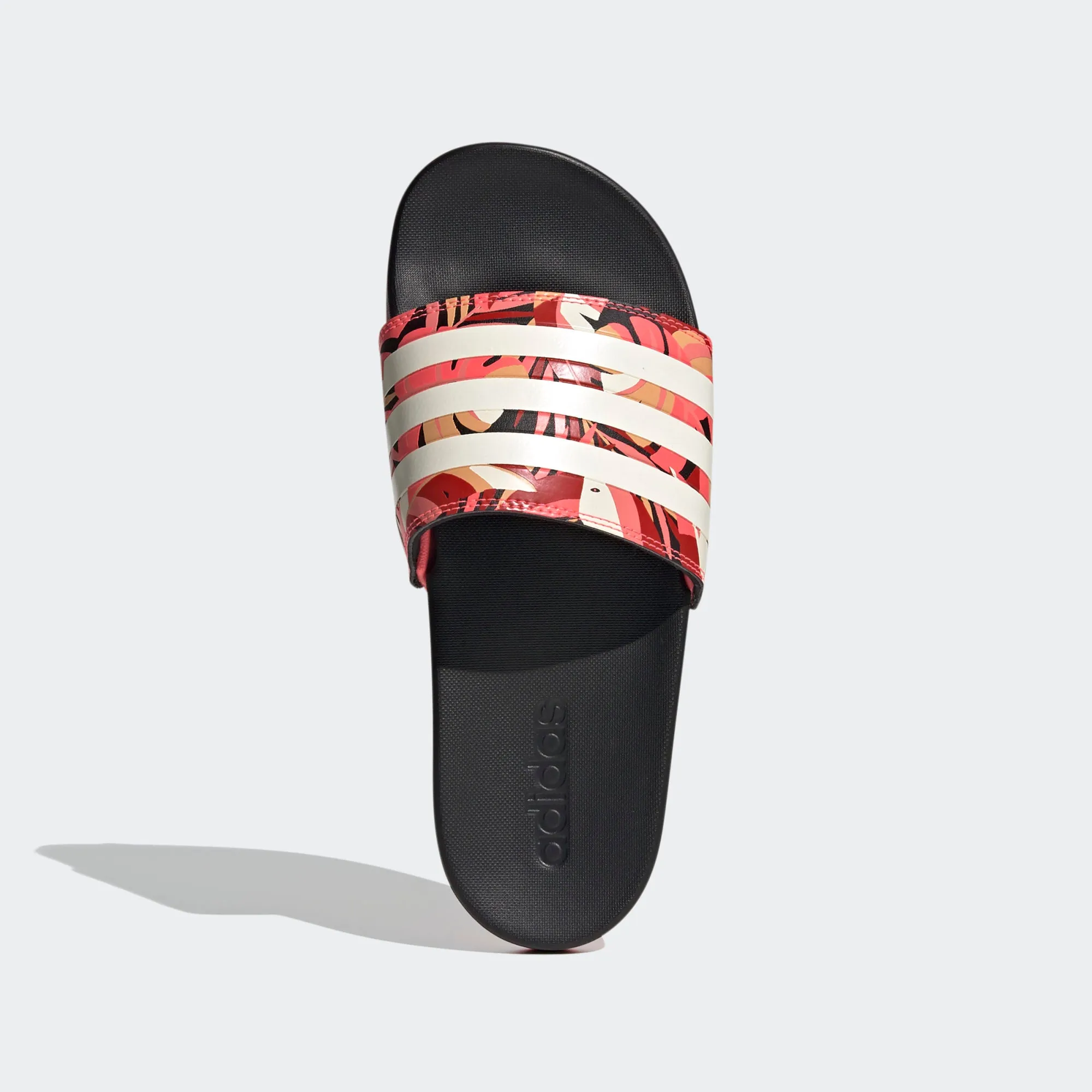 Adidas Adilette Cloudfoam Slides "Farm Rio" (Linen/Signal Pink/Black)(FW7256)
