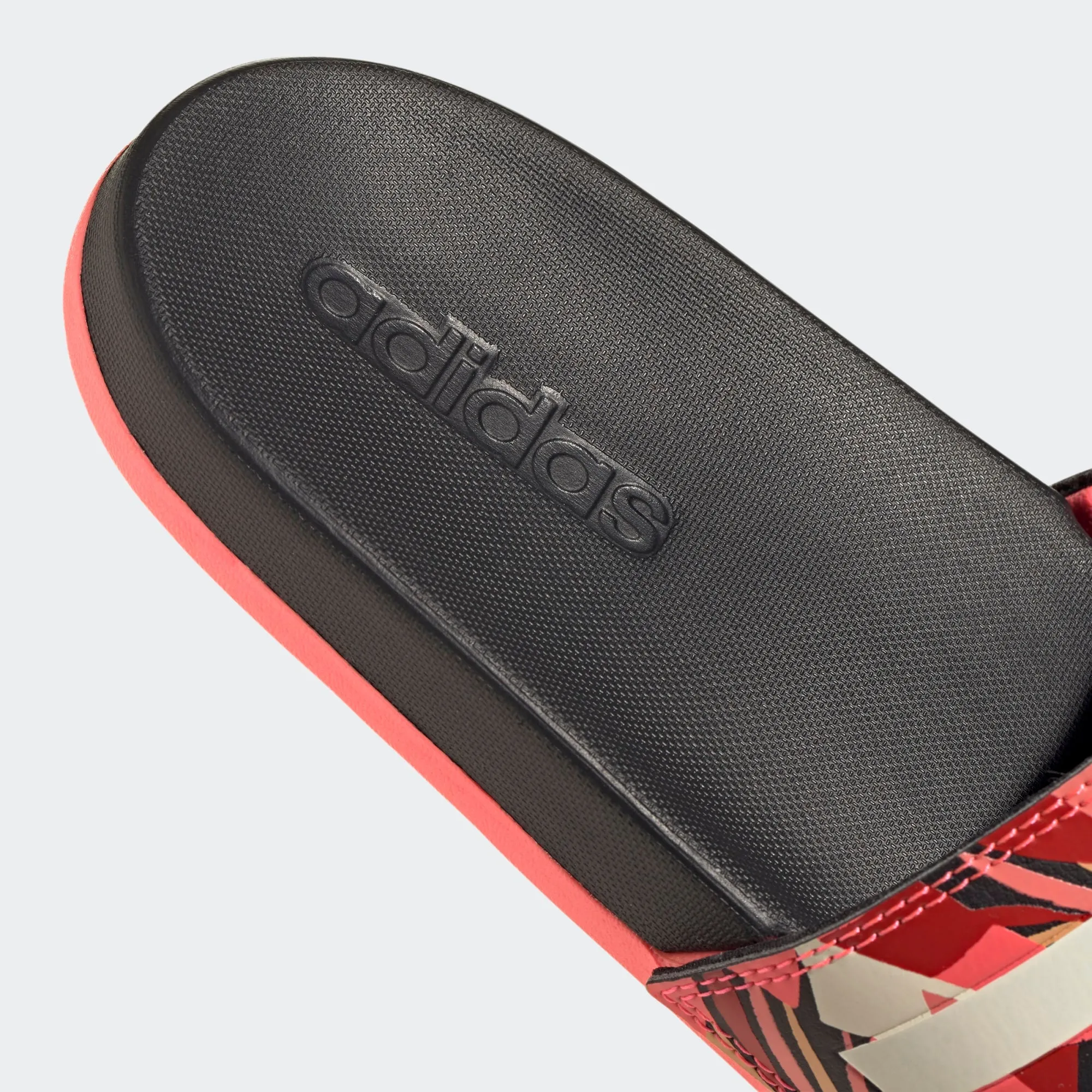 Adidas Adilette Cloudfoam Slides "Farm Rio" (Linen/Signal Pink/Black)(FW7256)