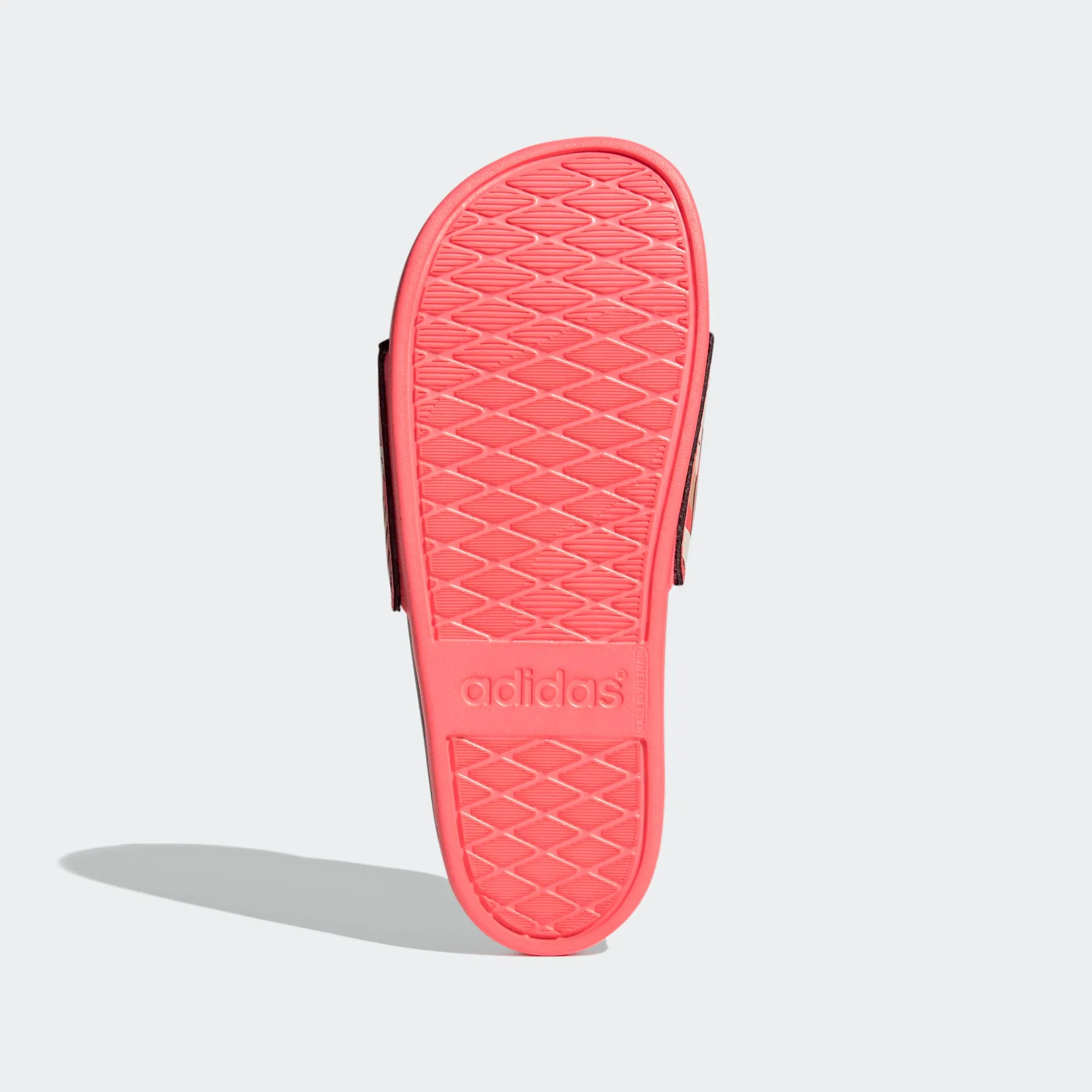 Adidas Adilette Cloudfoam Slides "Farm Rio" (Linen/Signal Pink/Black)(FW7256)