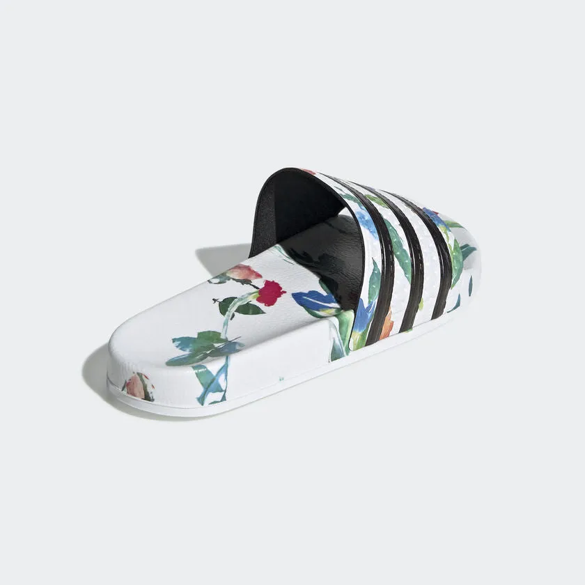 ADIDAS Women's Adilette Classic "White Floral" Slides (EE4851)