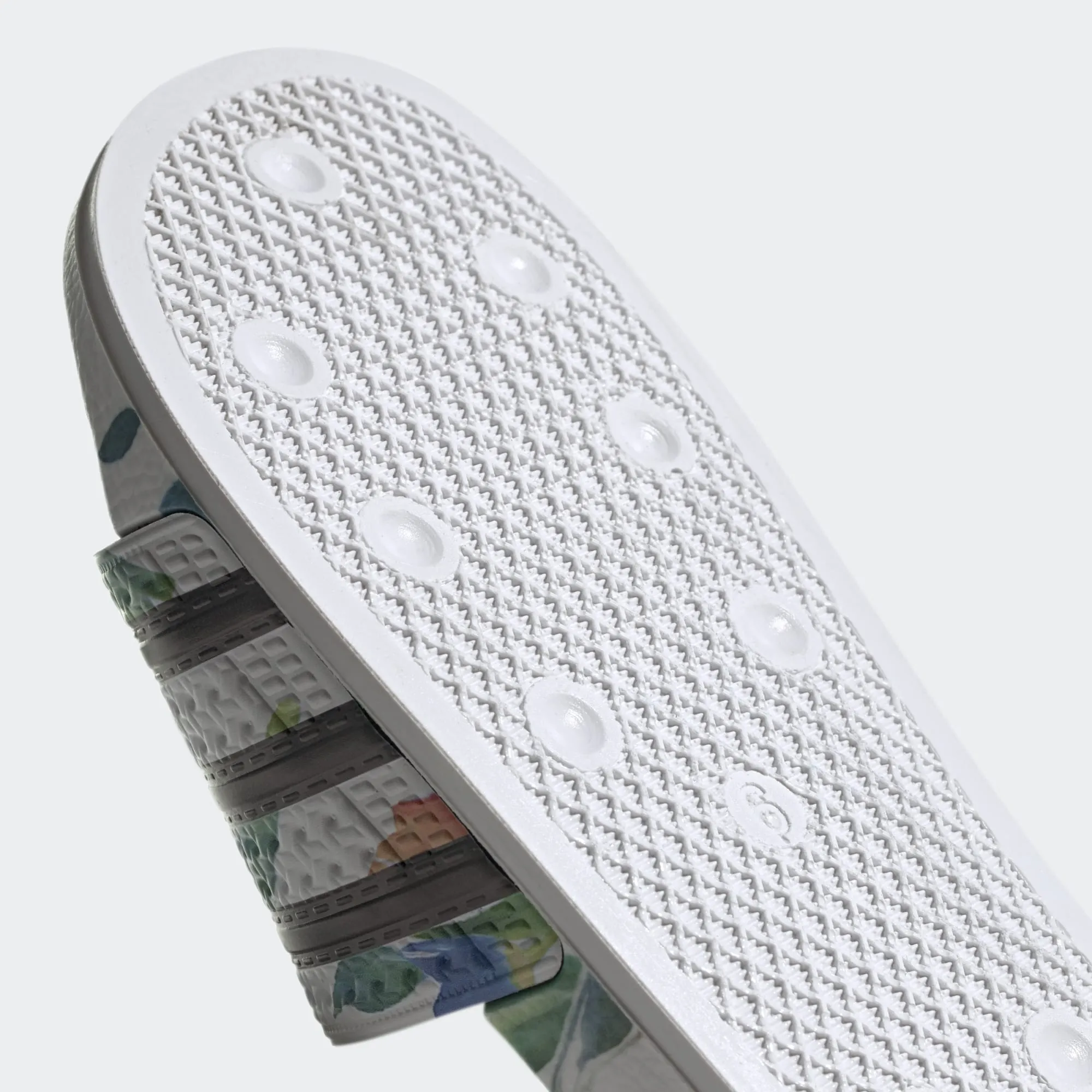 ADIDAS Women's Adilette Classic "White Floral" Slides (EE4851)