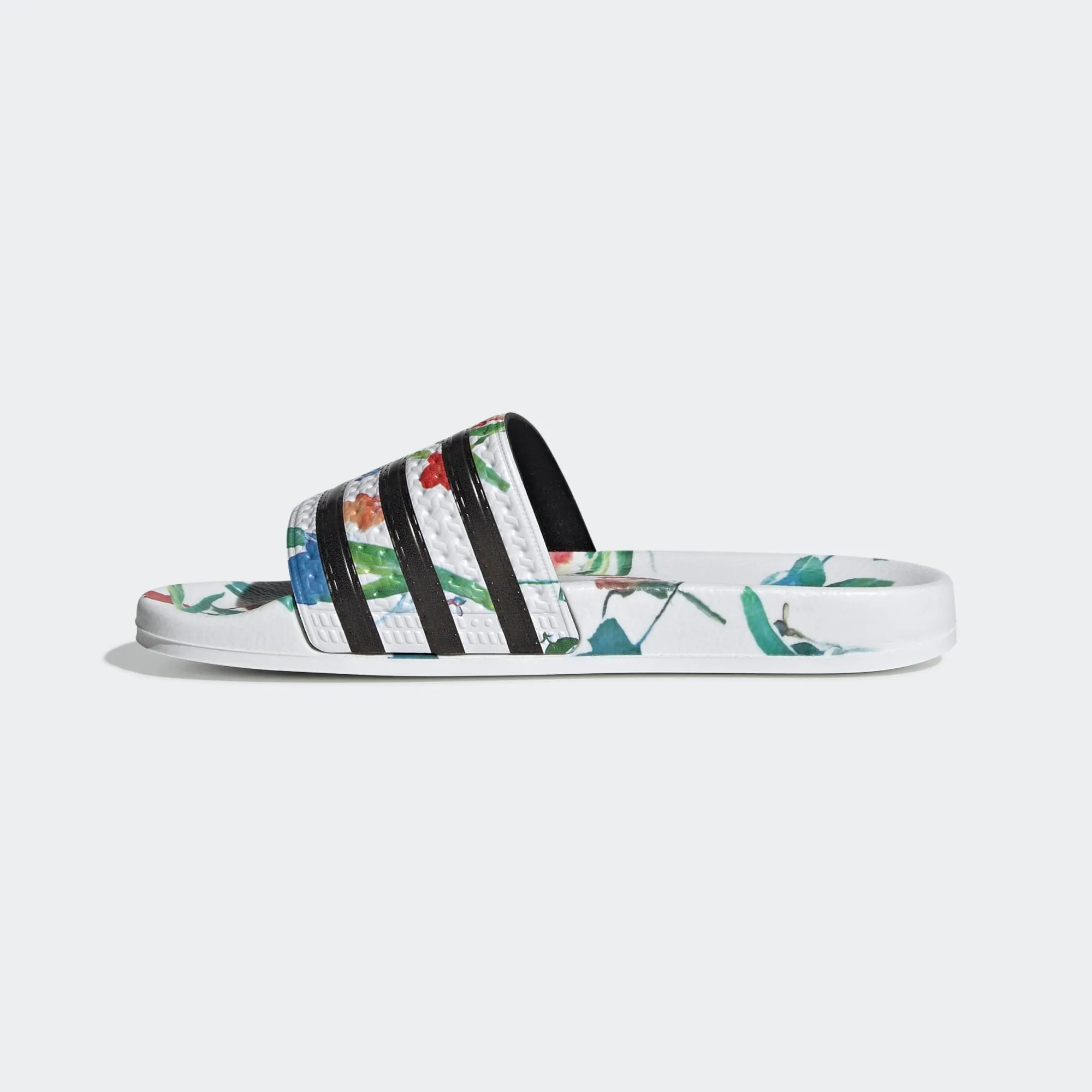 ADIDAS Women's Adilette Classic "White Floral" Slides (EE4851)