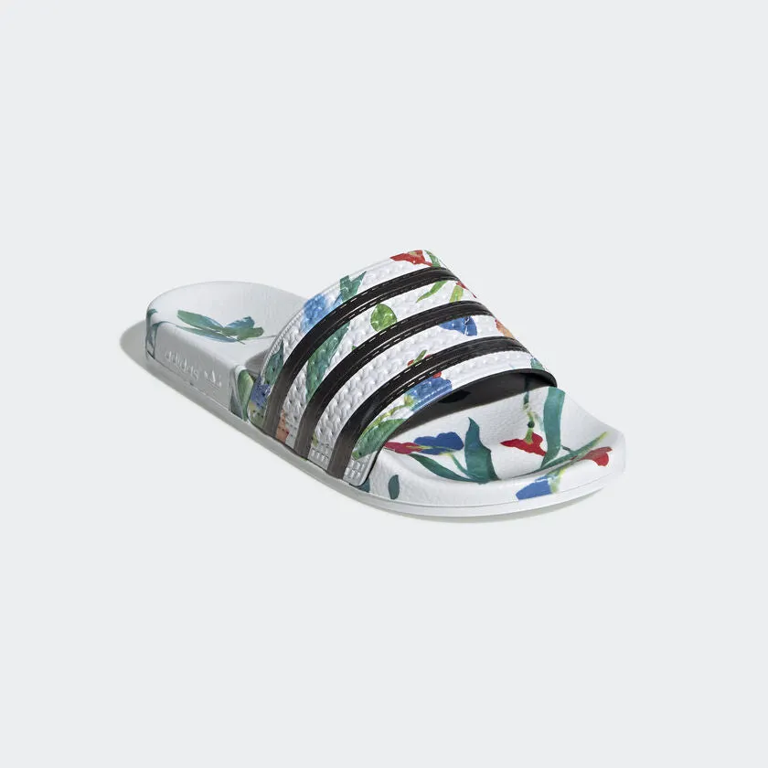 ADIDAS Women's Adilette Classic "White Floral" Slides (EE4851)