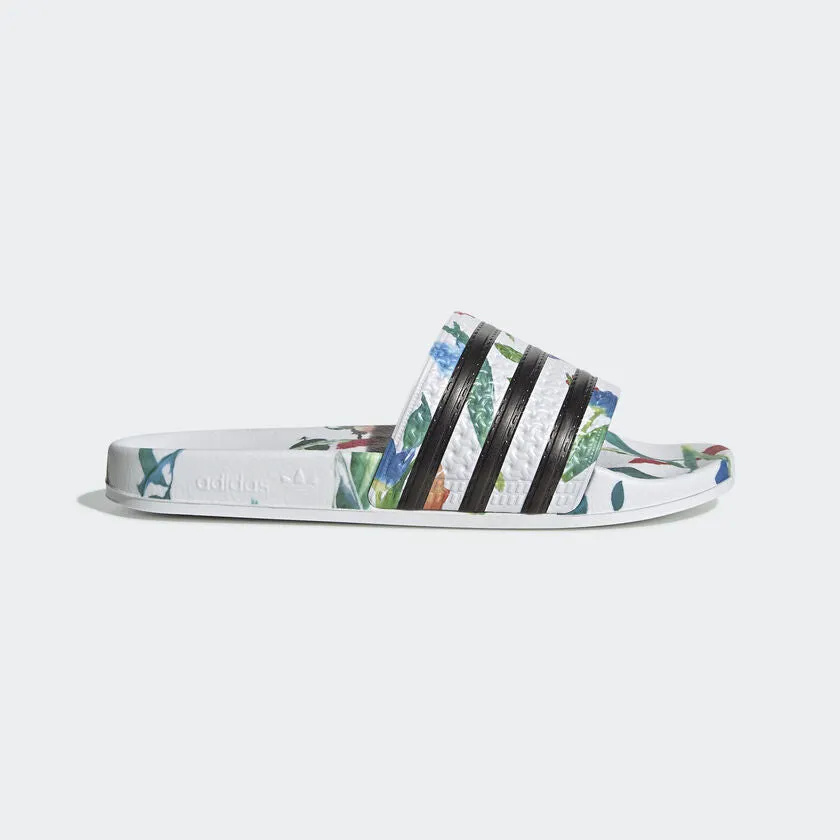 ADIDAS Women's Adilette Classic "White Floral" Slides (EE4851)