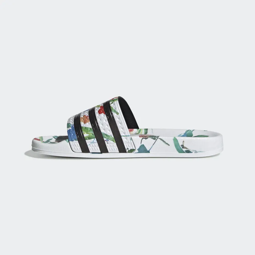 ADIDAS Women's Adilette Classic "White Floral" Slides (EE4851)