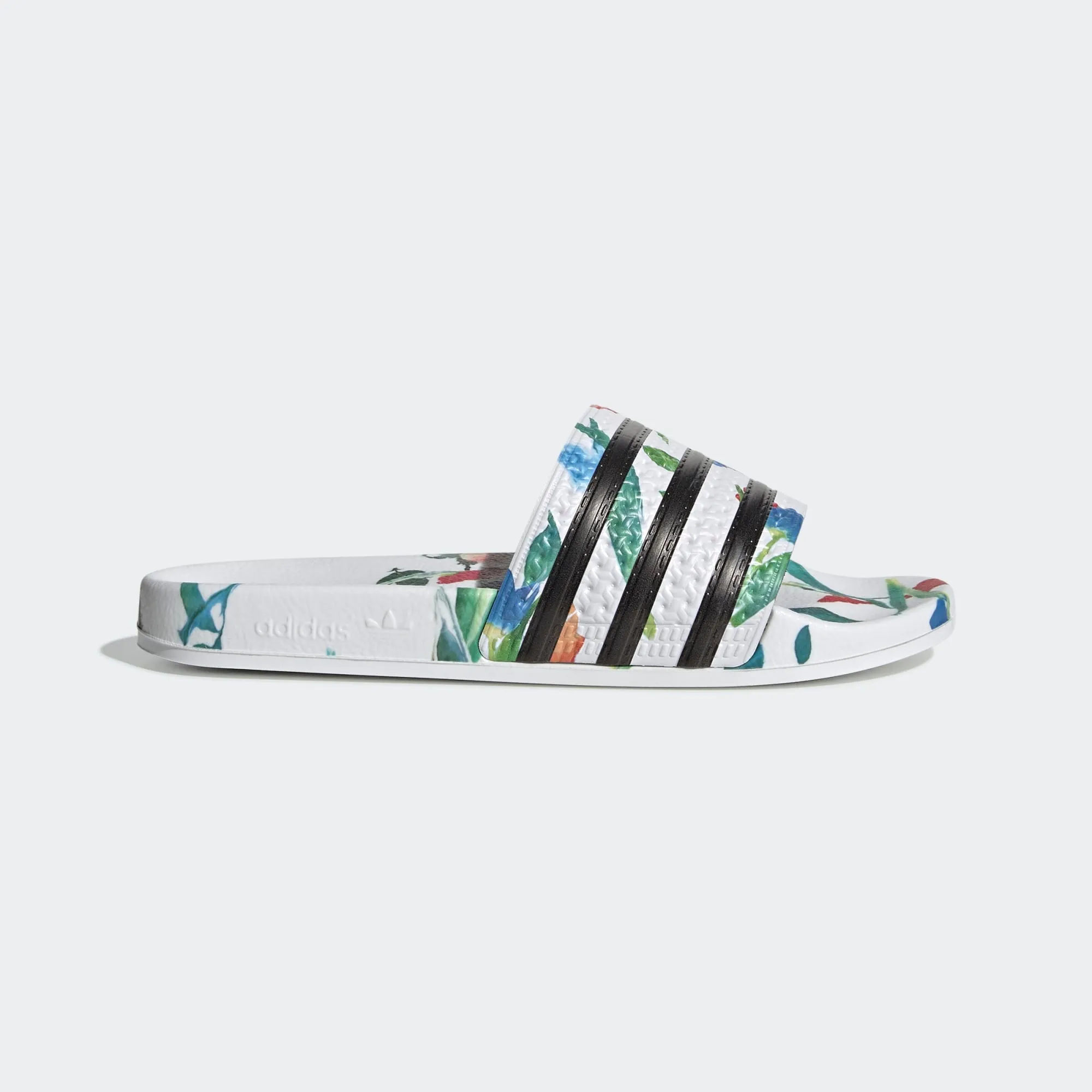 ADIDAS Women's Adilette Classic "White Floral" Slides (EE4851)
