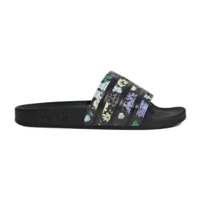 Adidas Women's Adilette Slides - Core Black / Multi