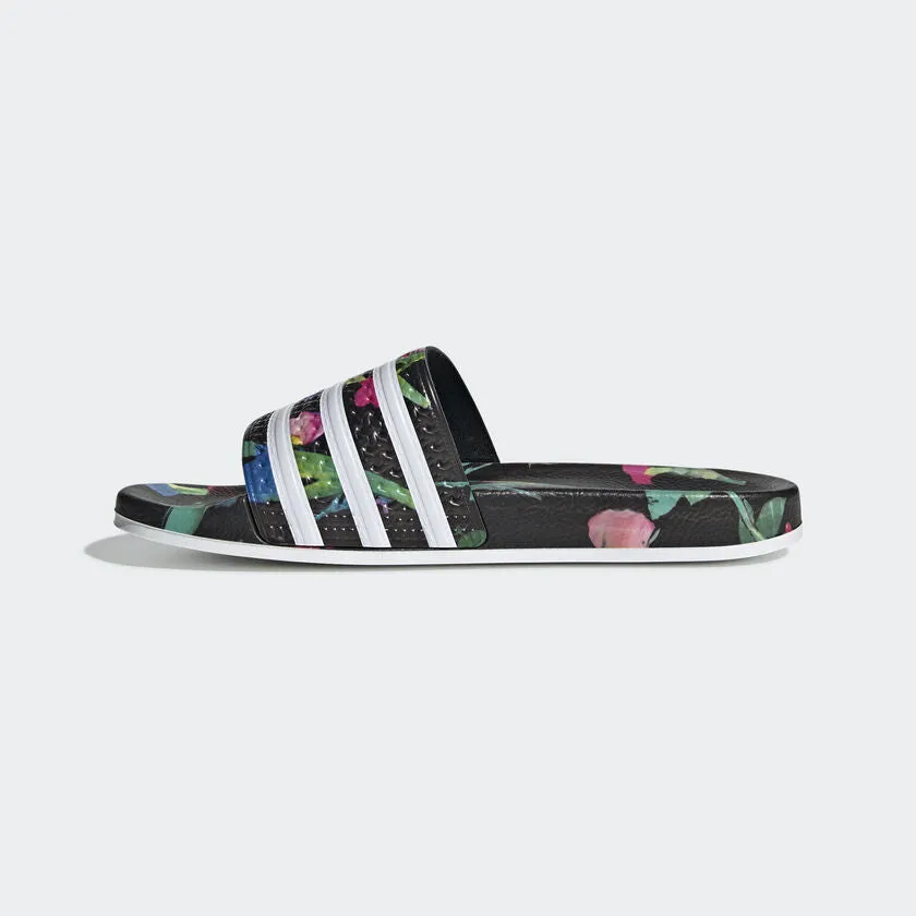 Adilette Classic Womens (Black Floral)