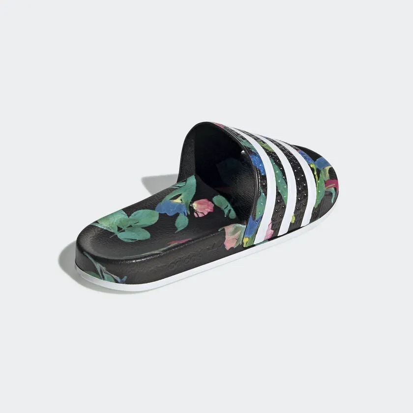Adilette Classic Womens (Black Floral)