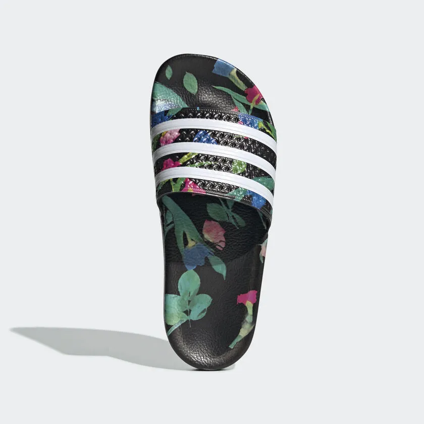 Adilette Classic Womens (Black Floral)