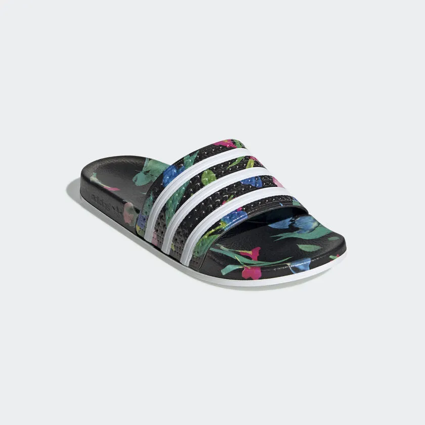 Adilette Classic Womens (Black Floral)