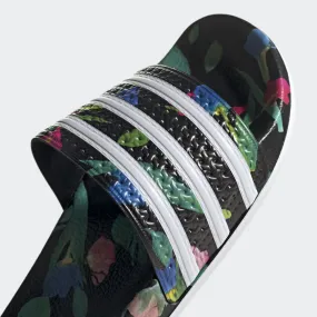 Adilette Classic Womens (Black Floral)