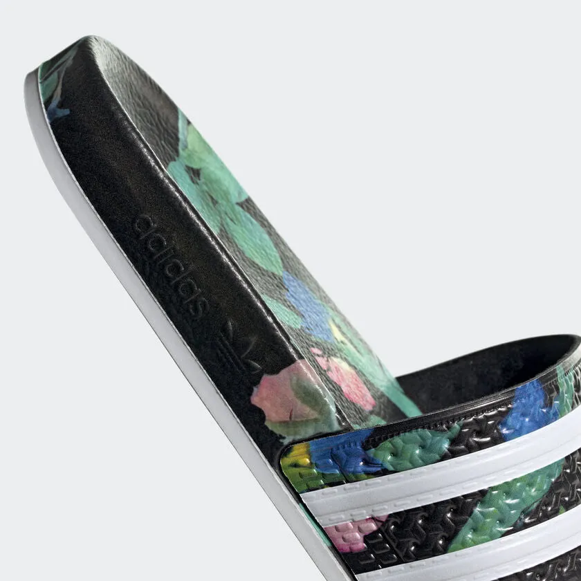 Adilette Classic Womens (Black Floral)