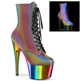 Adore-1020RC-REFL Rainbow Reflective/Rainbow Chrome, 7" Heels