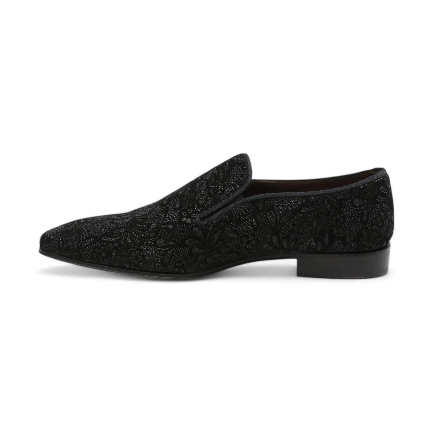 Ambrogio by Mezlan Men's Shoes Glass Suede Leather Slip-On Formal Dress Loafers (AMZ1021)