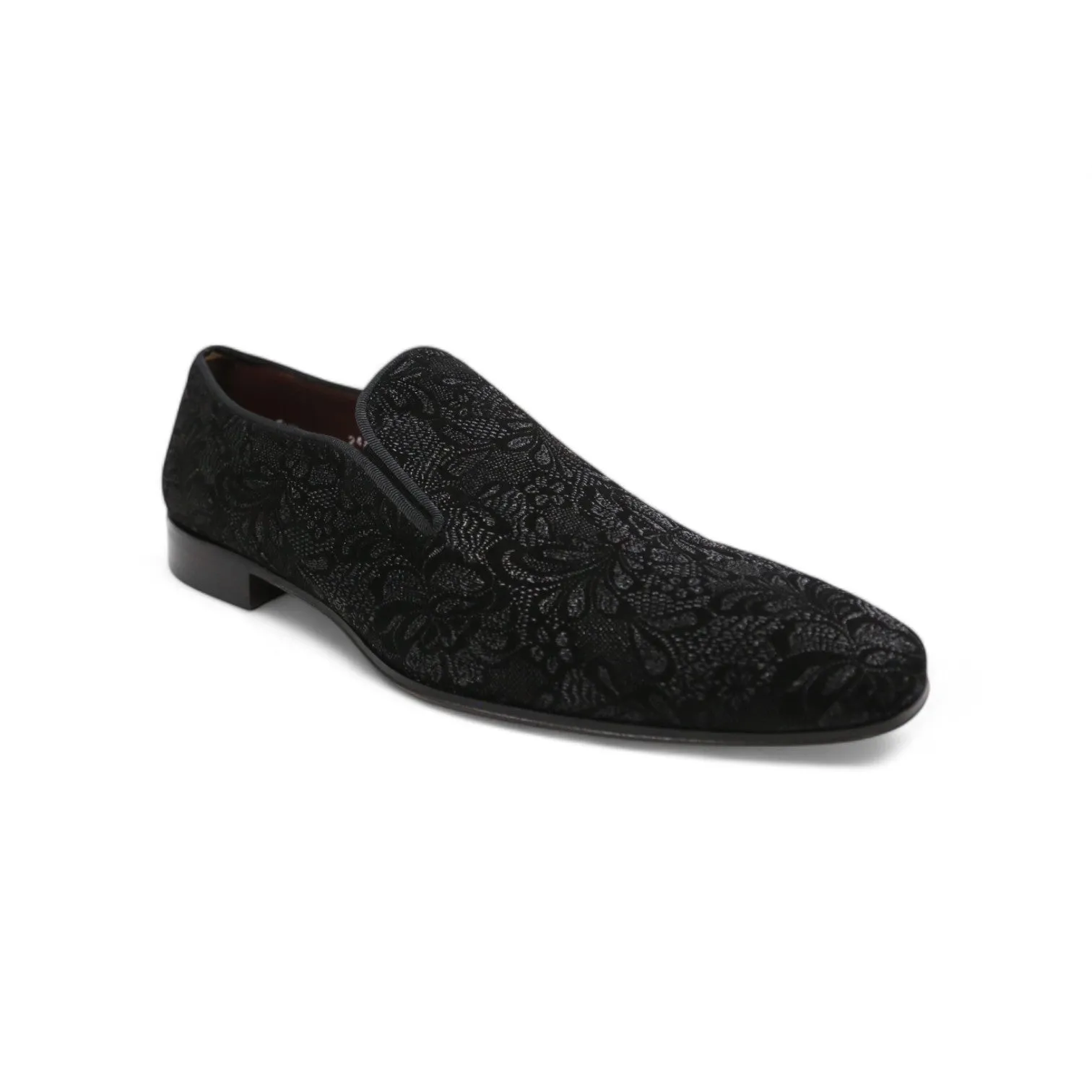 Ambrogio by Mezlan Men's Shoes Glass Suede Leather Slip-On Formal Dress Loafers (AMZ1021)
