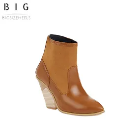 Bigsizeheels American street boots - Brown
