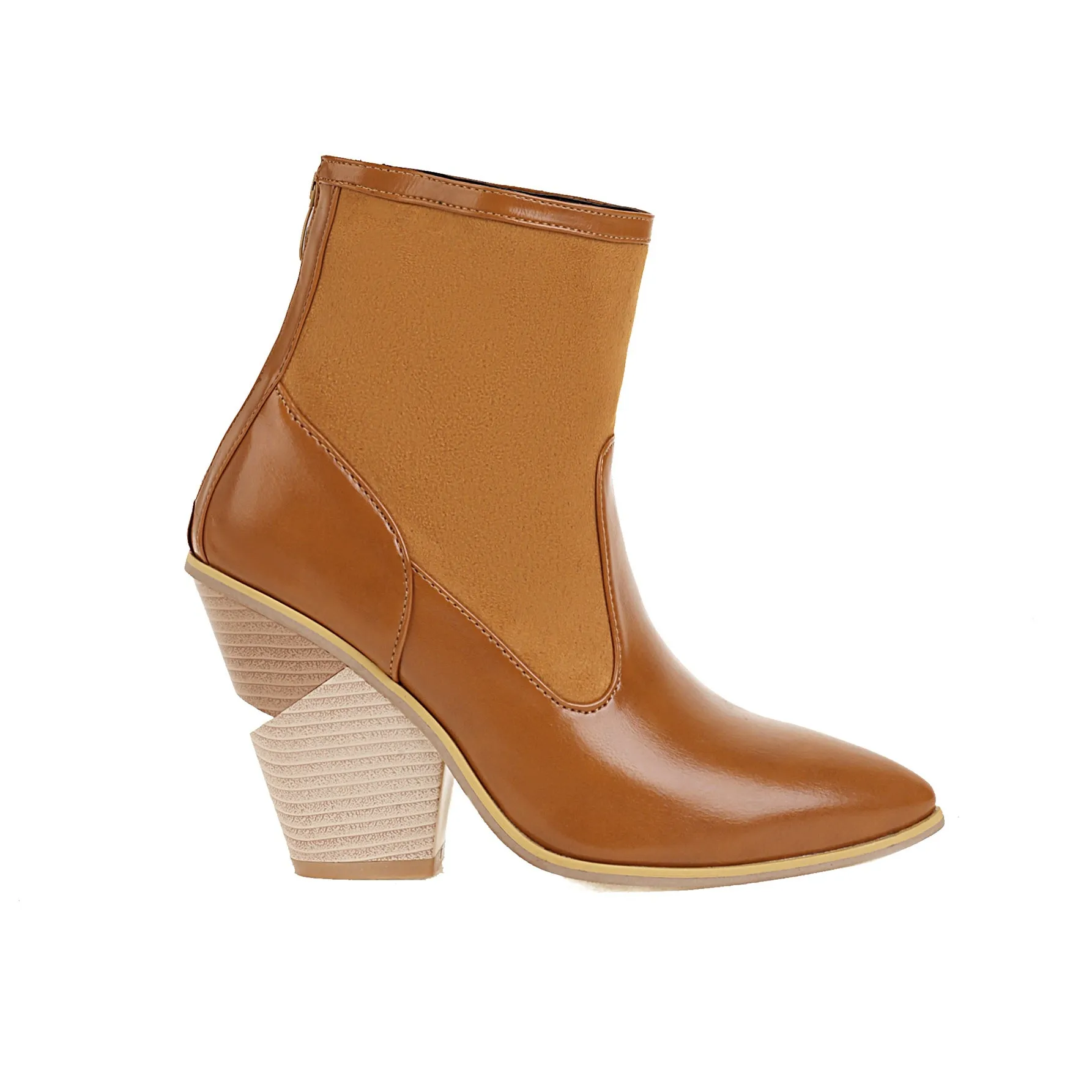 Bigsizeheels American street boots - Brown