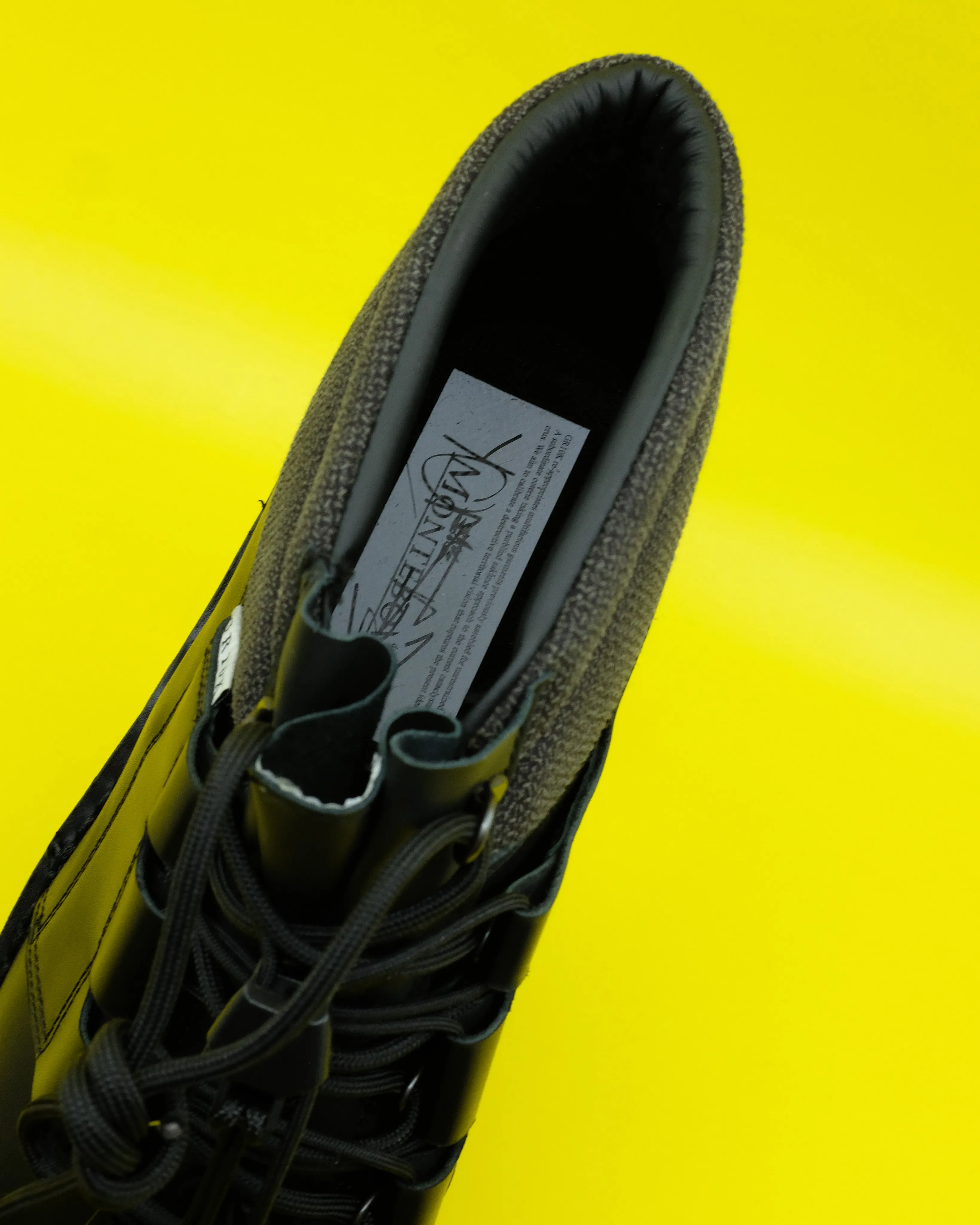 Black Calf Leather Mid Asphalt Derby