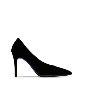Black velvet pumps