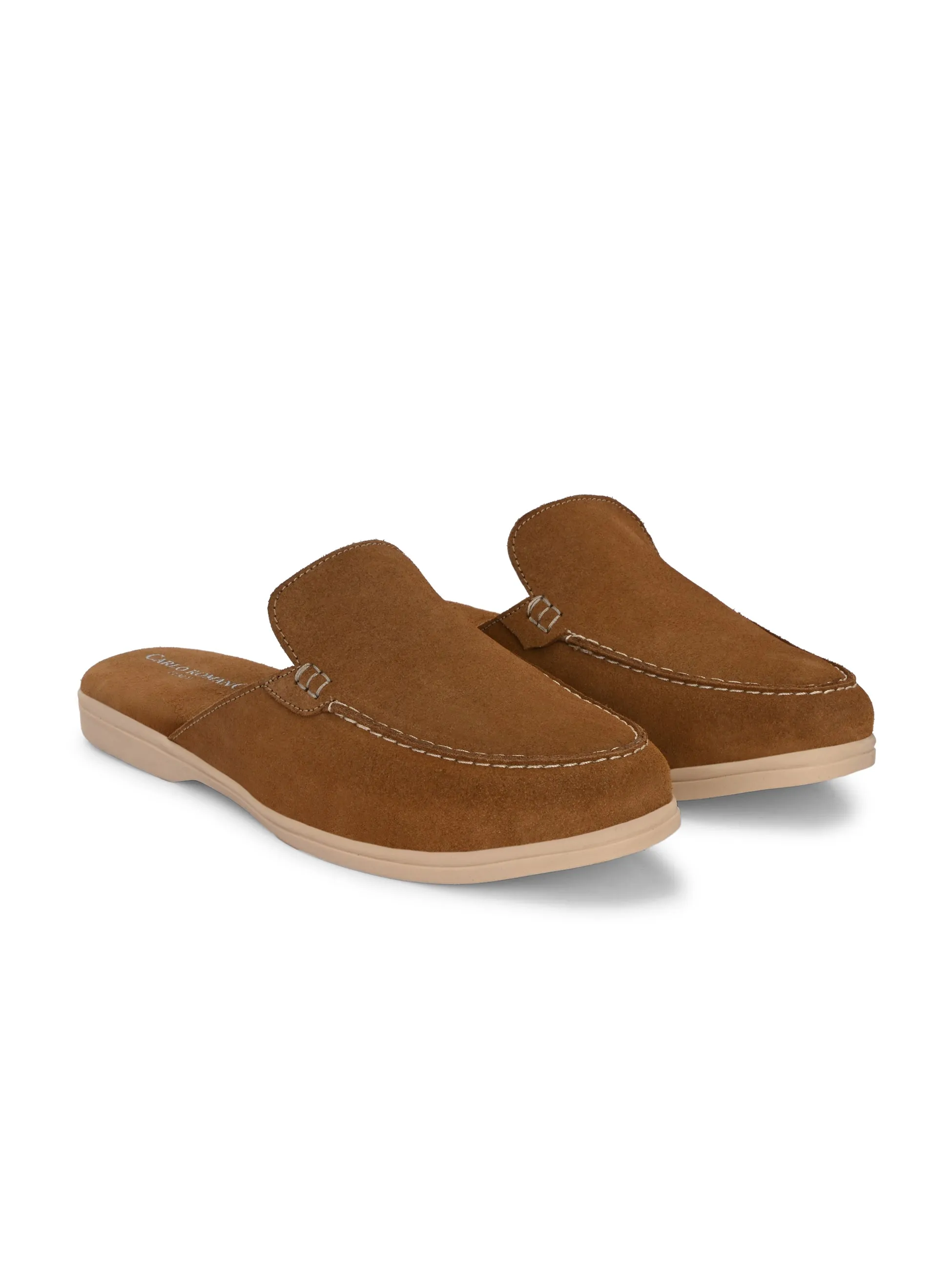 CARLO ROMANO BY WASAN PREMIUM STYLISH LEATHER MULES FOR MENS