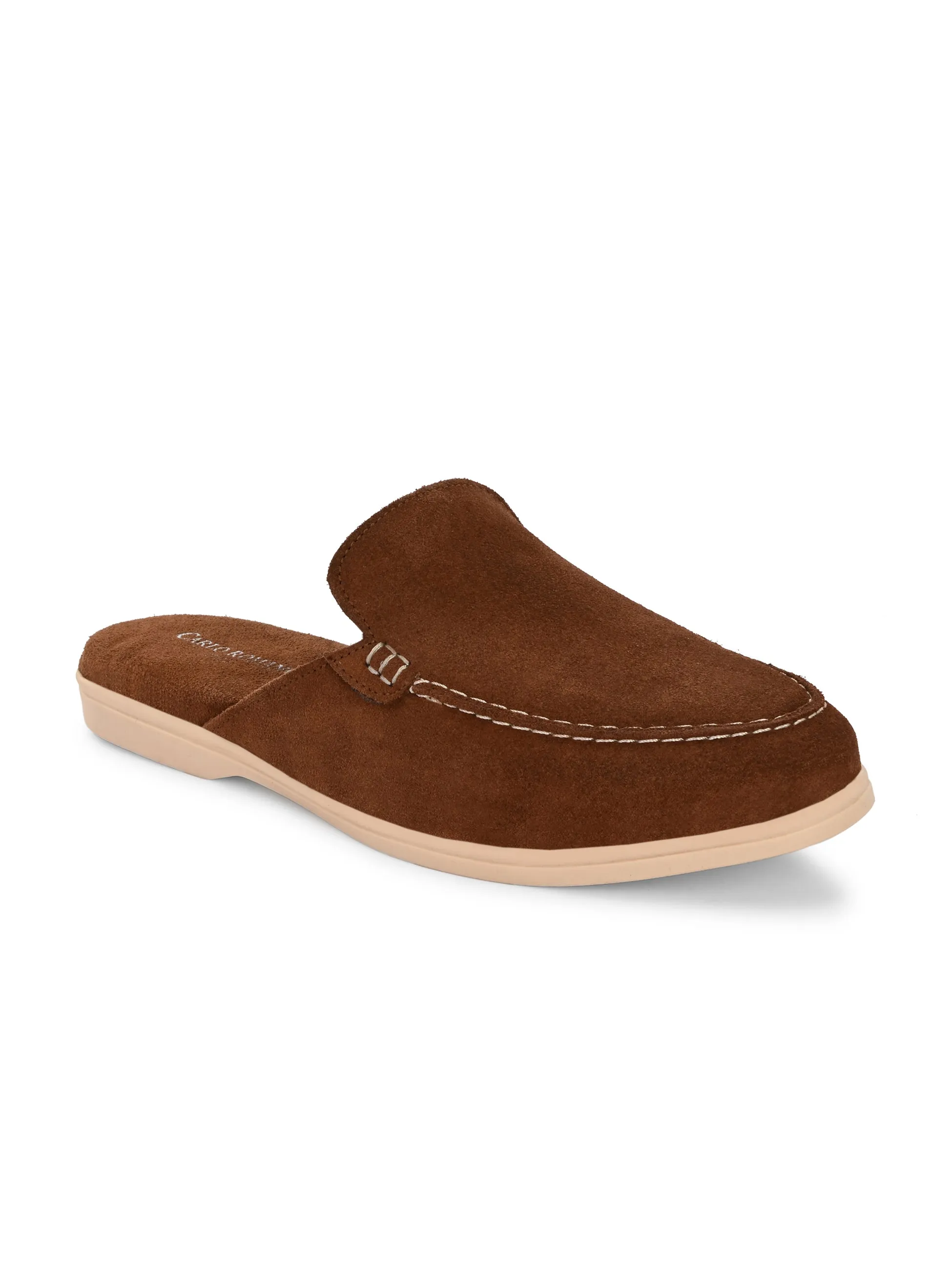 CARLO ROMANO BY WASAN PREMIUM STYLISH LEATHER MULES FOR MENS