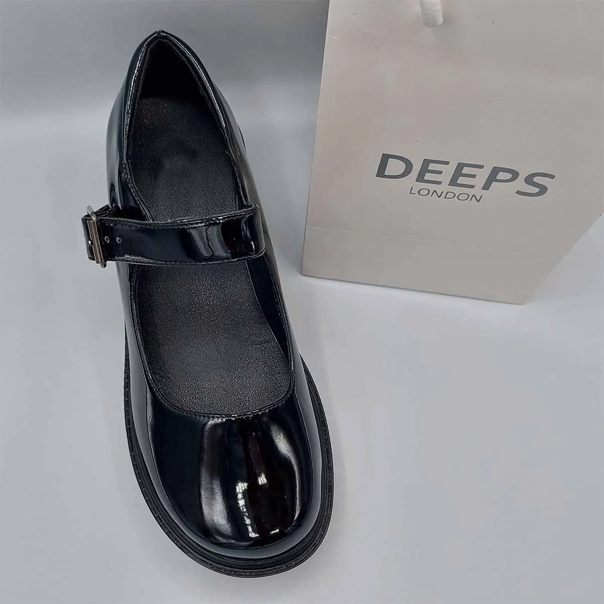 CHRISELLE BLACK CHUNKY MARY JANE SCHOOL UNIFORM SHOES