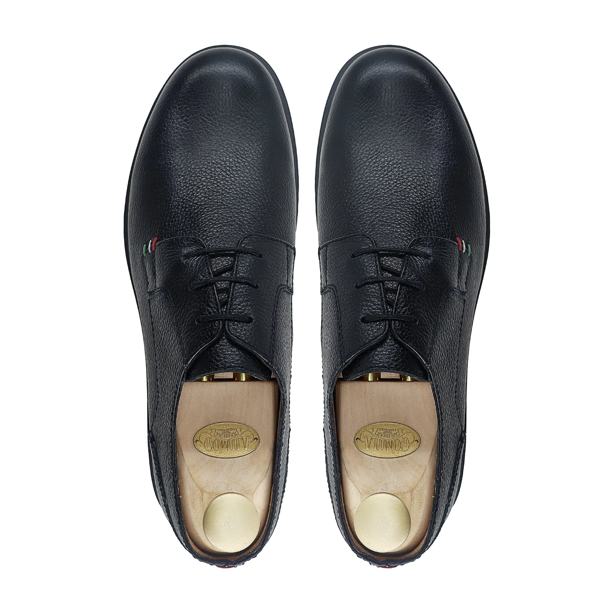 Demian - Men's Black Pebble Grain Derby Shoe