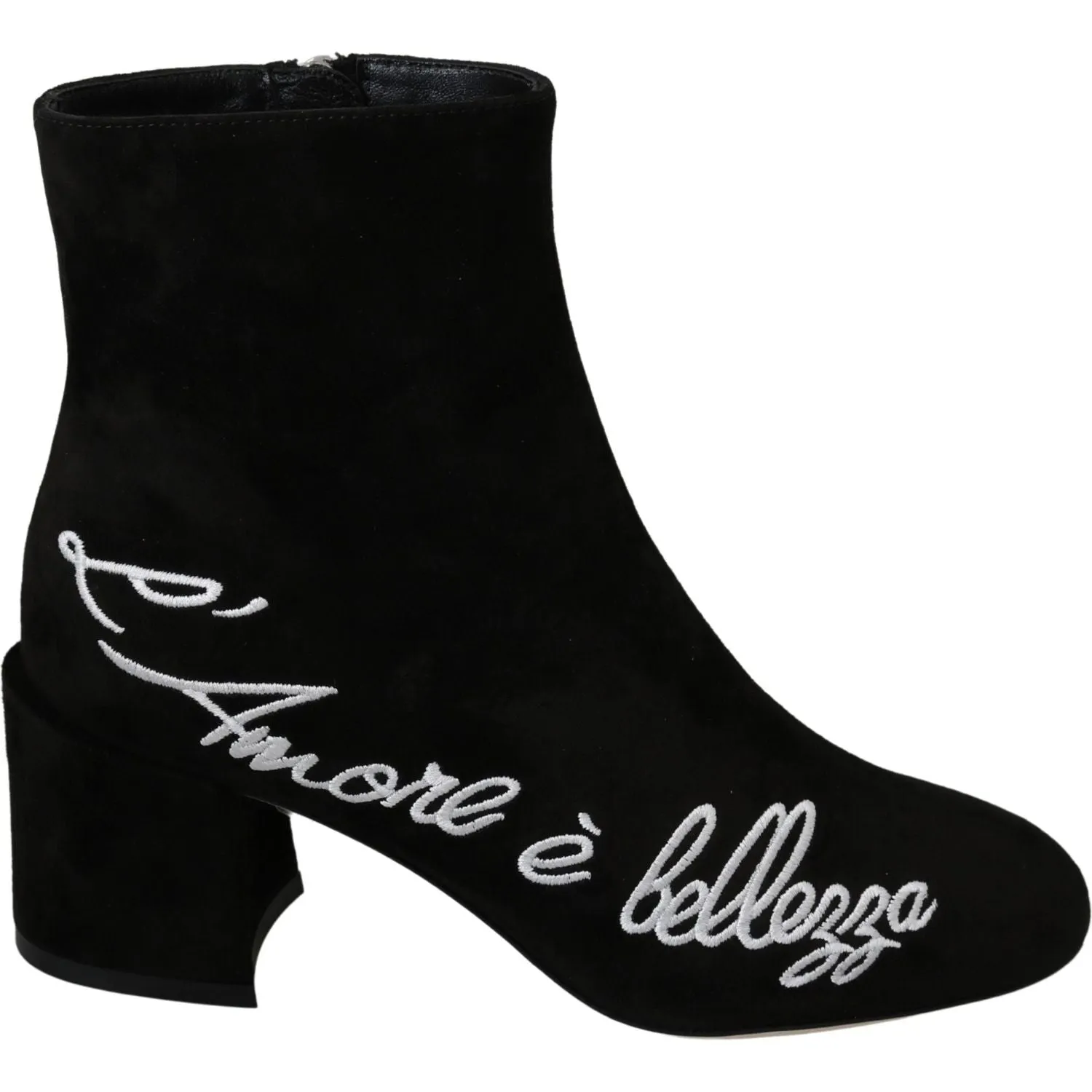 Dolce & Gabbana Chic Embroidered Ankle Boots