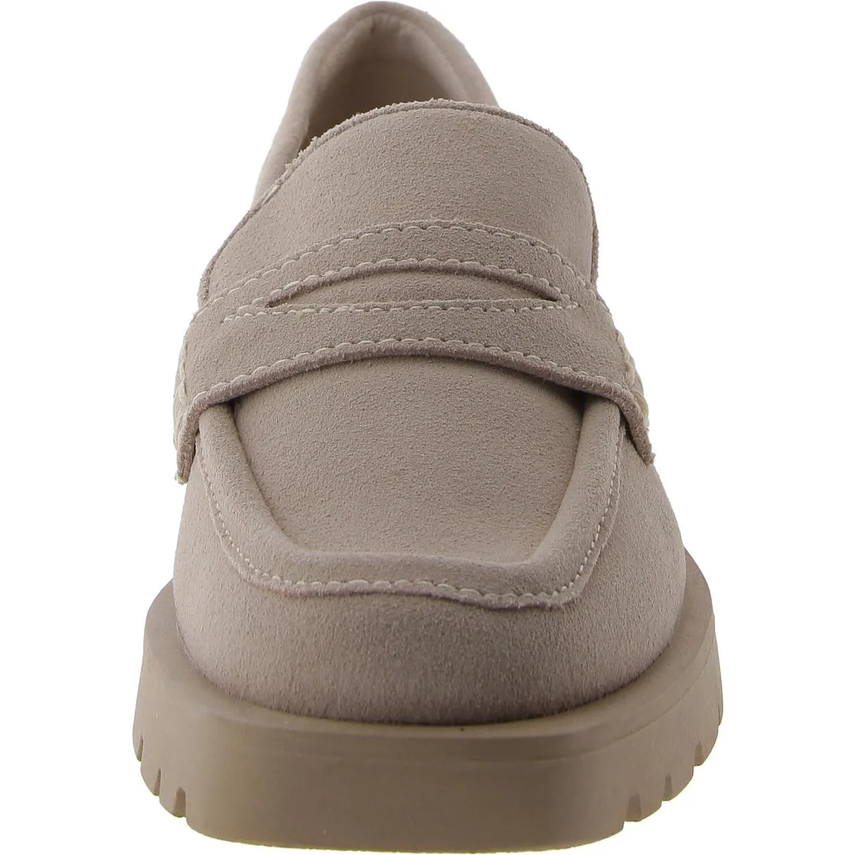 Dolce Vita Womens Faux Suede Square toe Loafers