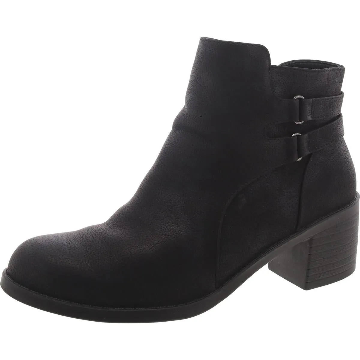 Easy Street Womens Faux Leather Casual Ankle Boots