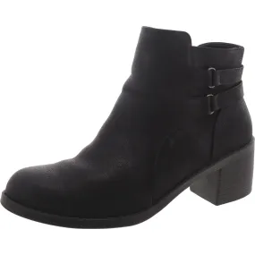 Easy Street Womens Faux Leather Casual Ankle Boots