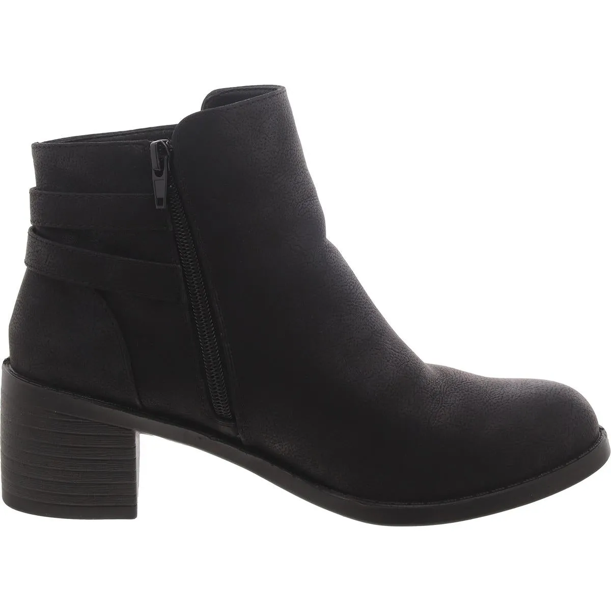Easy Street Womens Faux Leather Casual Ankle Boots