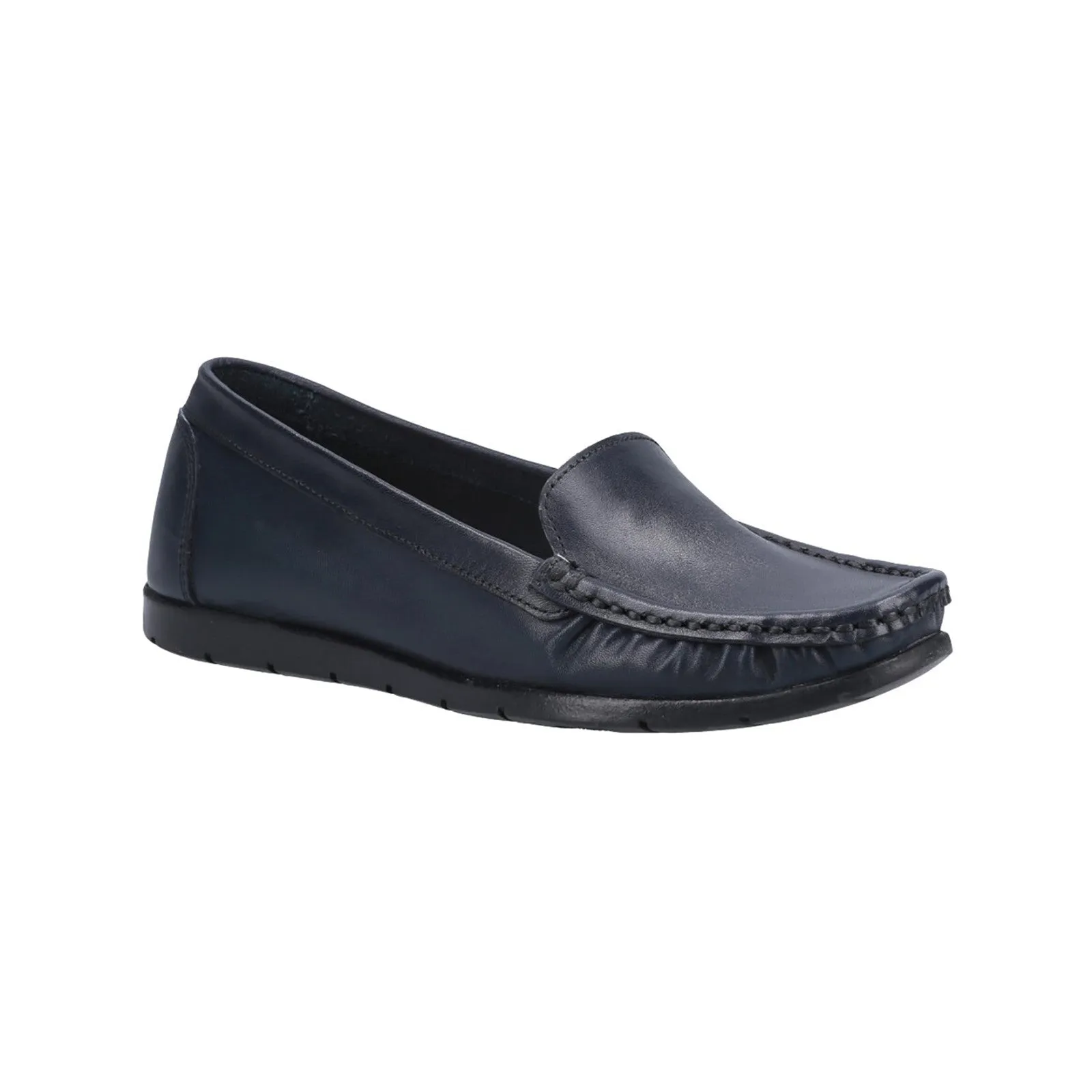 Fleet & Foster Black Tiggy Slip On Loafers
