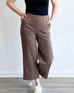 Fraces Wide Leg Crop Pant In Cold Chestnut | Cold Chestnut