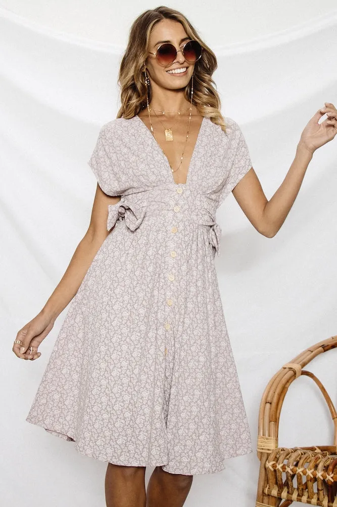 Francis Midi Dress Mauve