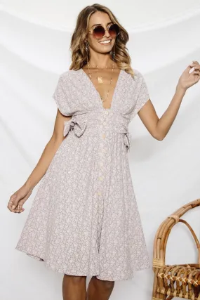 Francis Midi Dress Mauve