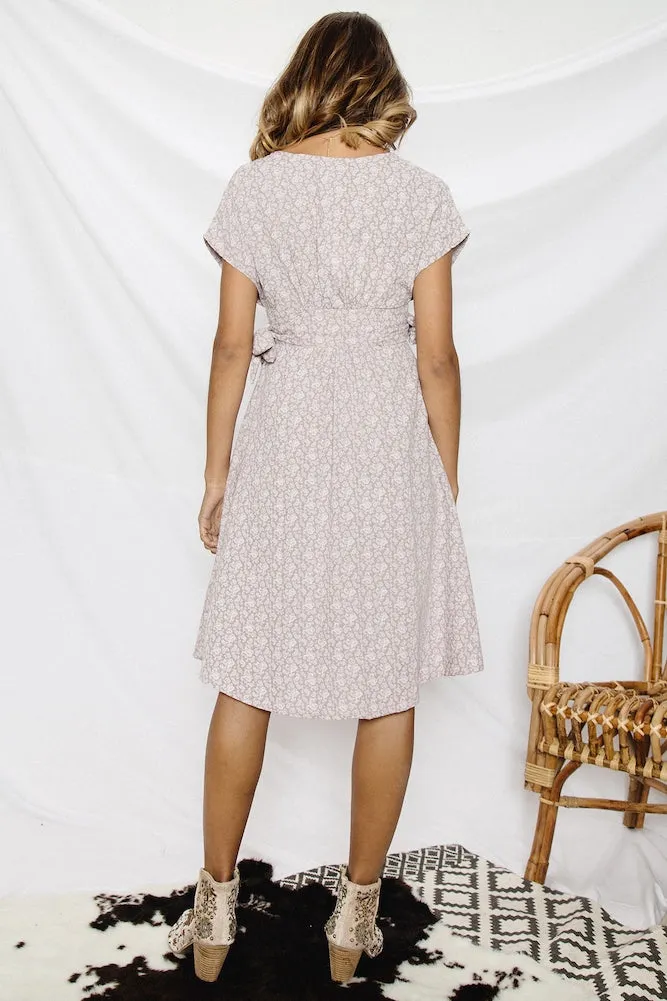 Francis Midi Dress Mauve