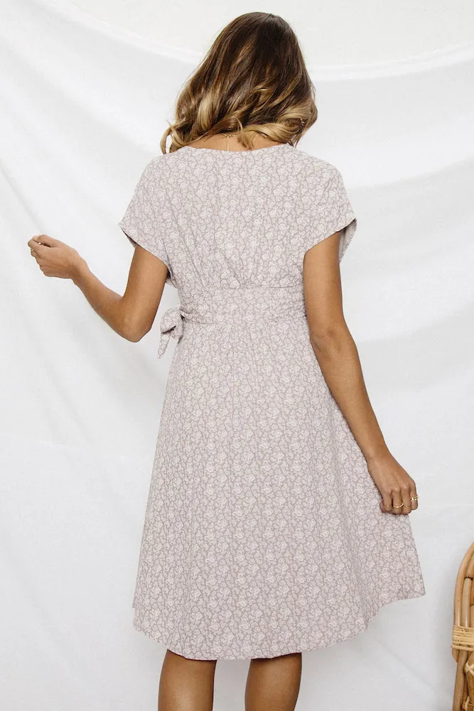 Francis Midi Dress Mauve