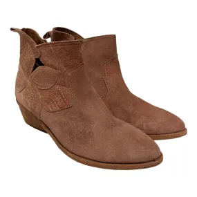 FRYE/Ankle Boots/US 8/Suede/PNK/Floral side