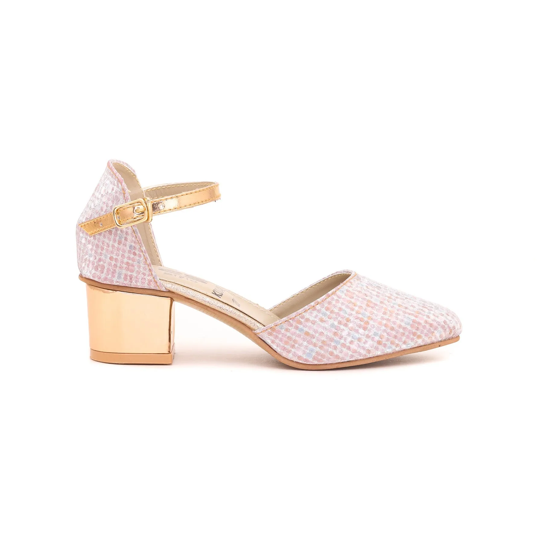 Girls Champagne Fancy Pumps KD0482