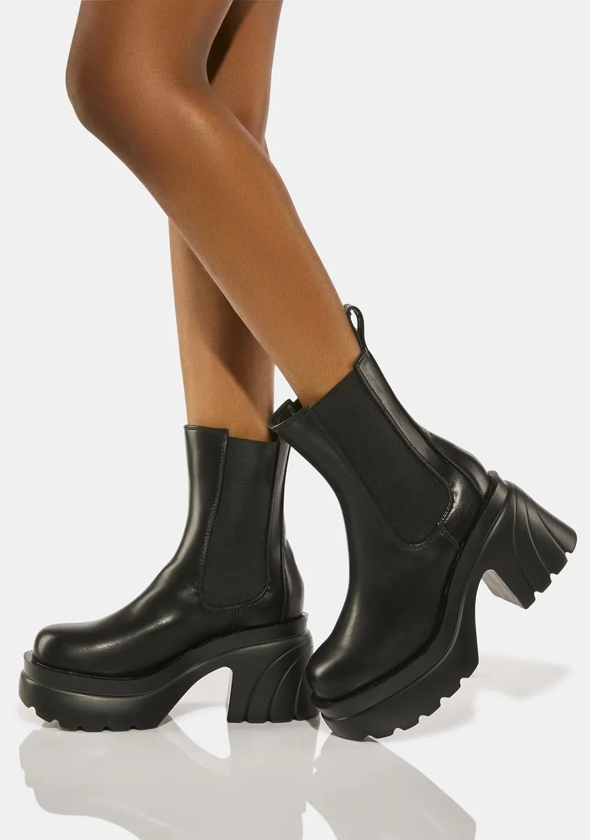 Hazey Dazey Platform Boots