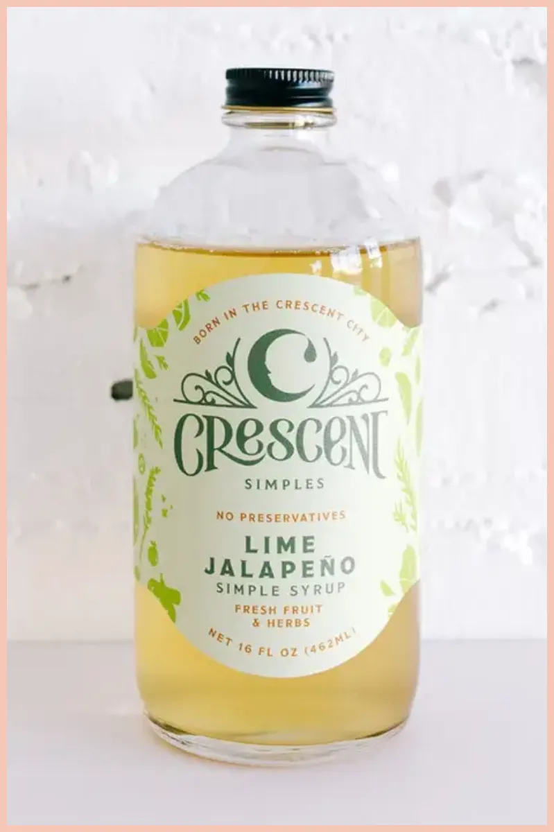 Lime Jalapeño Simple Syrup | Crescent Simples | 16 oz